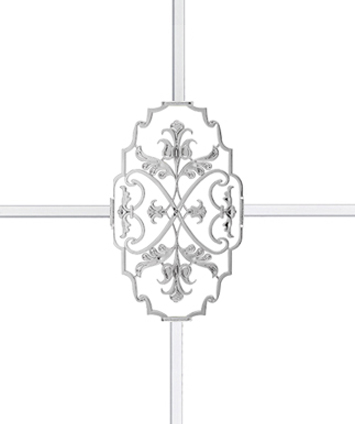 Karolaj Motifi 8x18mm Gümüş Renk